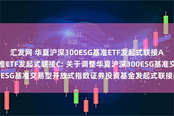 汇发网 华夏沪深300ESG基准ETF发起式联接A,华夏沪深300ESG基准ETF发起式联接C: 关于调整华夏沪深300ESG基准交易型开放式指数证券投资基金发起式联接基金基金经理的公告
