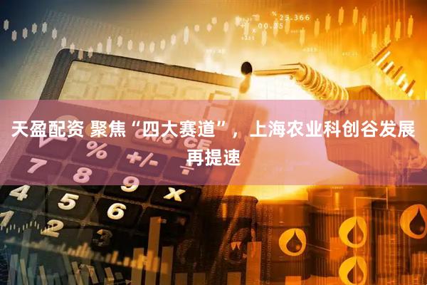 天盈配资 聚焦“四大赛道”，上海农业科创谷发展再提速