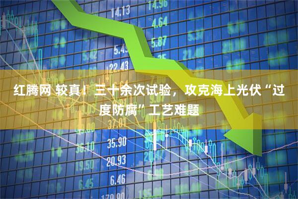 红腾网 较真！三十余次试验，攻克海上光伏“过度防腐”工艺难题